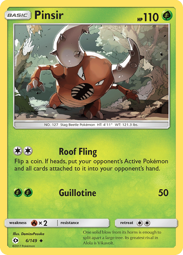 Pinsir – Uncommon – Sun & Moon
