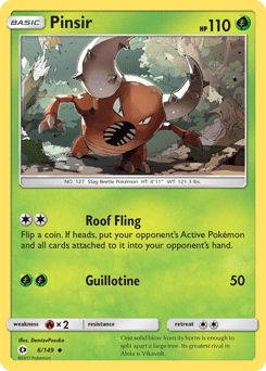 Pinsir – Uncommon – Sun & Moon