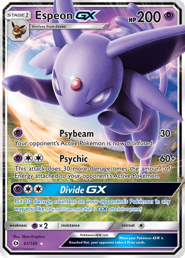 Espeon-GX – Rare Holo GX – Sun & Moon
