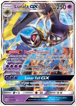 Lunala-GX – Rare Holo GX – Sun & Moon