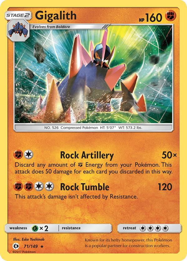 Gigalith – Rare Holo – Sun & Moon