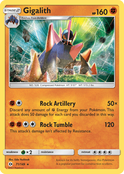 Gigalith – Rare Holo – Sun & Moon