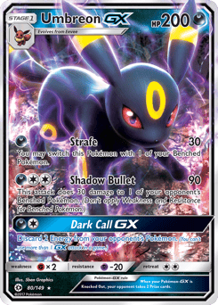 Umbreon-GX – Rare Holo GX – Sun & Moon