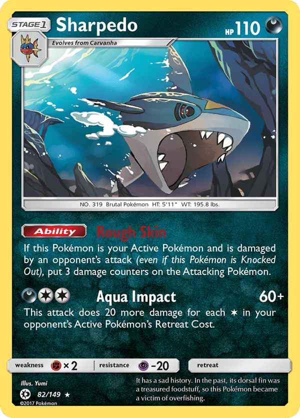 Sharpedo – Rare Holo – Sun & Moon