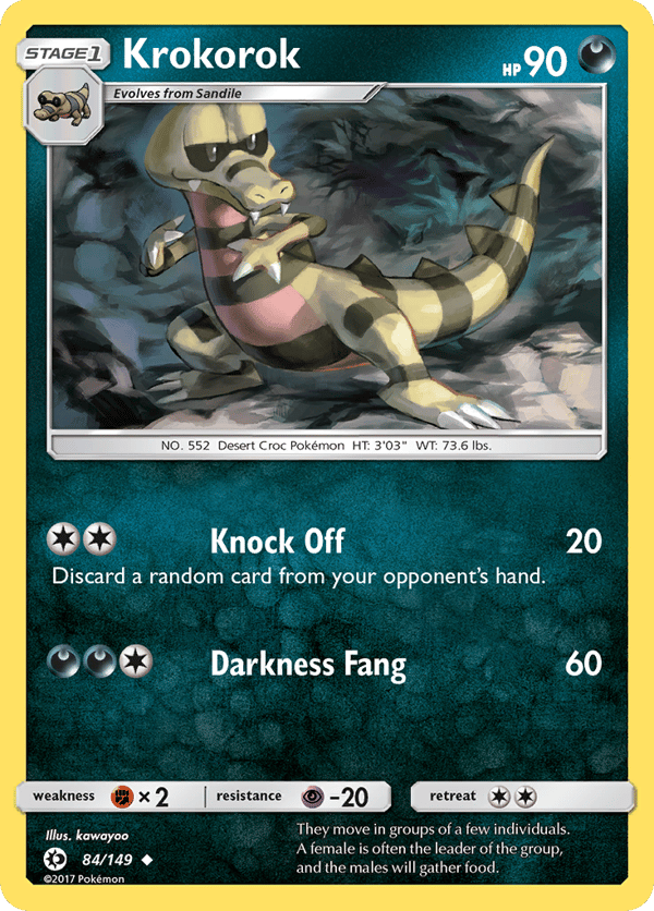 Krokorok – Uncommon – Sun & Moon