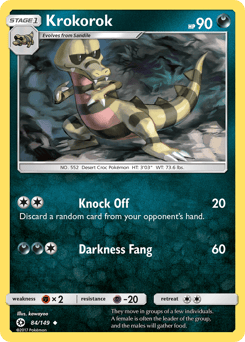 Krokorok – Uncommon – Sun & Moon