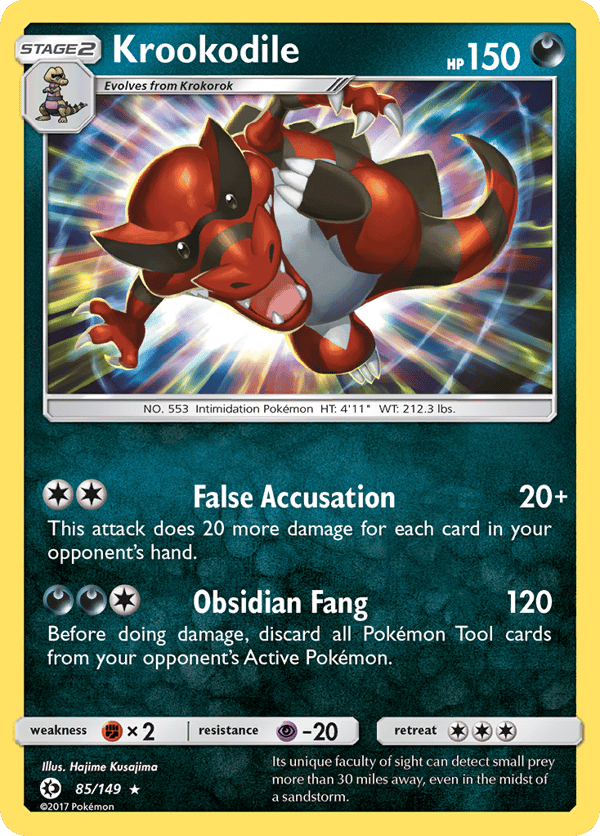 Krookodile – Rare Holo – Sun & Moon