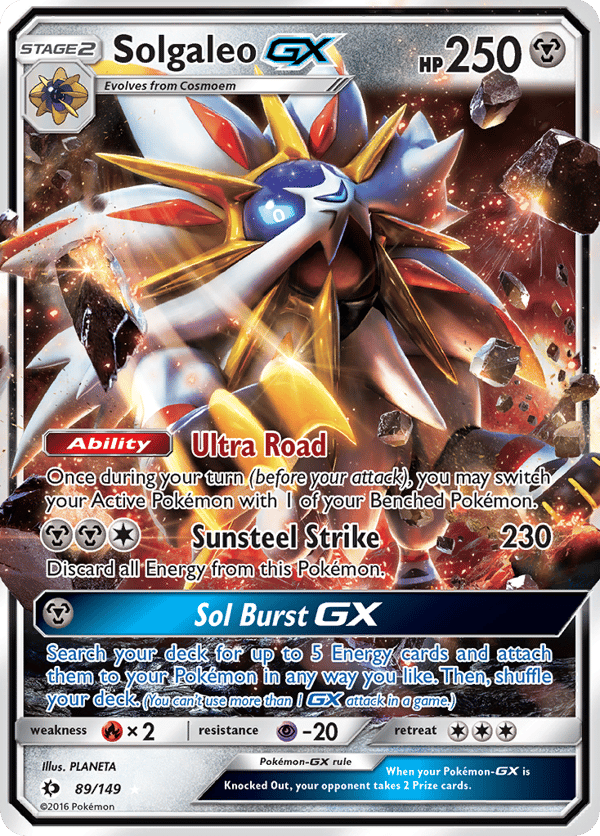 Solgaleo-GX – Rare Holo GX – Sun & Moon