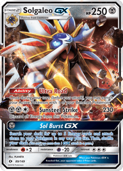 Solgaleo-GX – Rare Holo GX – Sun & Moon