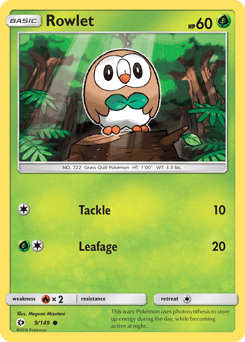 Rowlet – Common – Sun & Moon