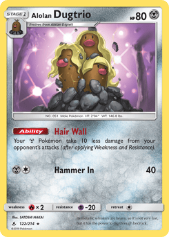 Alolan Dugtrio – Rare – Unbroken Bonds