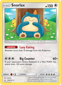 Snorlax – Rare Holo – Unbroken Bonds