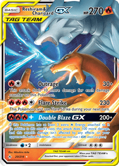 Reshiram & Charizard-GX – Rare Holo GX