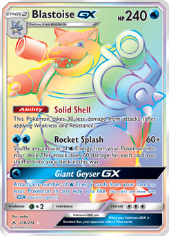 Blastoise-GX – Rare Rainbow