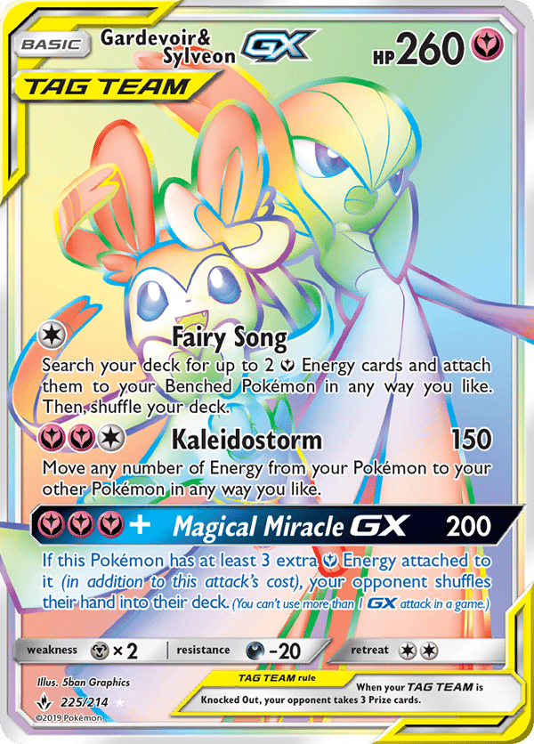 Gardevoir & Sylveon-GX – Rare Rainbow – Unbroken Bonds