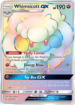 Whimsicott-GX – Rare Rainbow