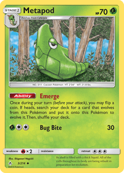 Metapod – Uncommon – Unbroken Bonds