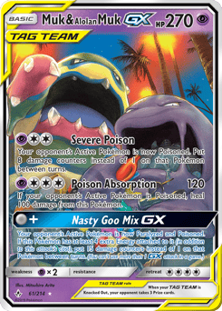Muk & Alolan Muk-GX – Rare Holo GX