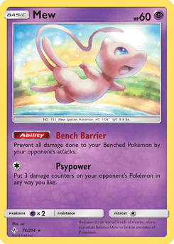 Mew – Rare Holo – Unbroken Bonds