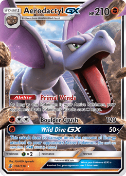 Aerodactyl-GX – Rare Holo GX – Unified Minds