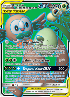 Rowlet & Alolan Exeggutor-GX – Rare Ultra