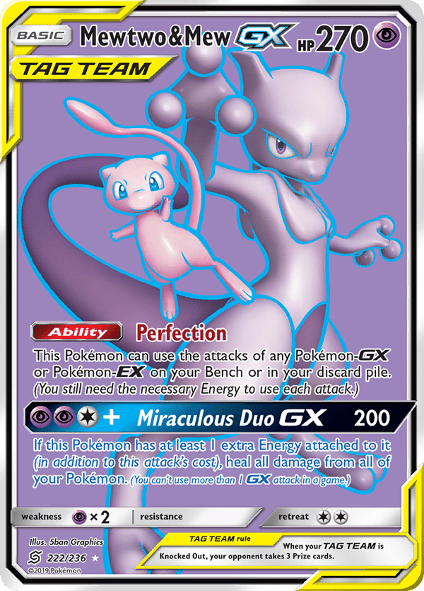 Mewtwo & Mew-GX – Rare Ultra – Unified Minds