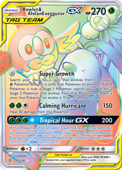 Rowlet & Alolan Exeggutor-GX – Rare Rainbow
