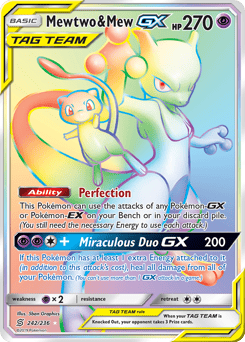 Mewtwo & Mew-GX – Rare Rainbow – Unified Minds