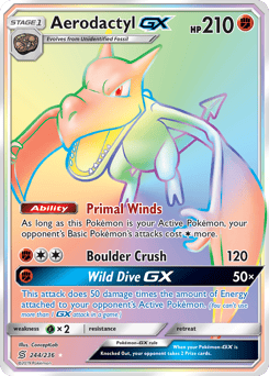 Aerodactyl-GX – Rare Rainbow – Unified Minds