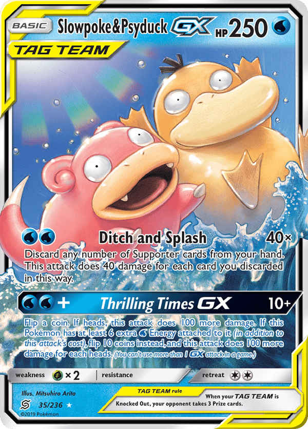 Slowpoke & Psyduck-GX – Rare Holo GX – Unified Minds