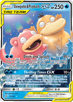 Slowpoke & Psyduck-GX – Rare Holo GX – Unified Minds