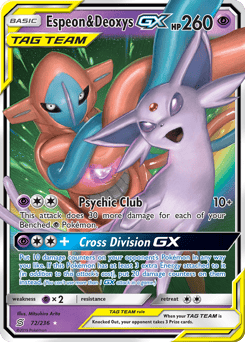 Espeon & Deoxys-GX – Rare Holo GX