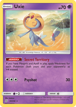 Uxie – Rare Holo