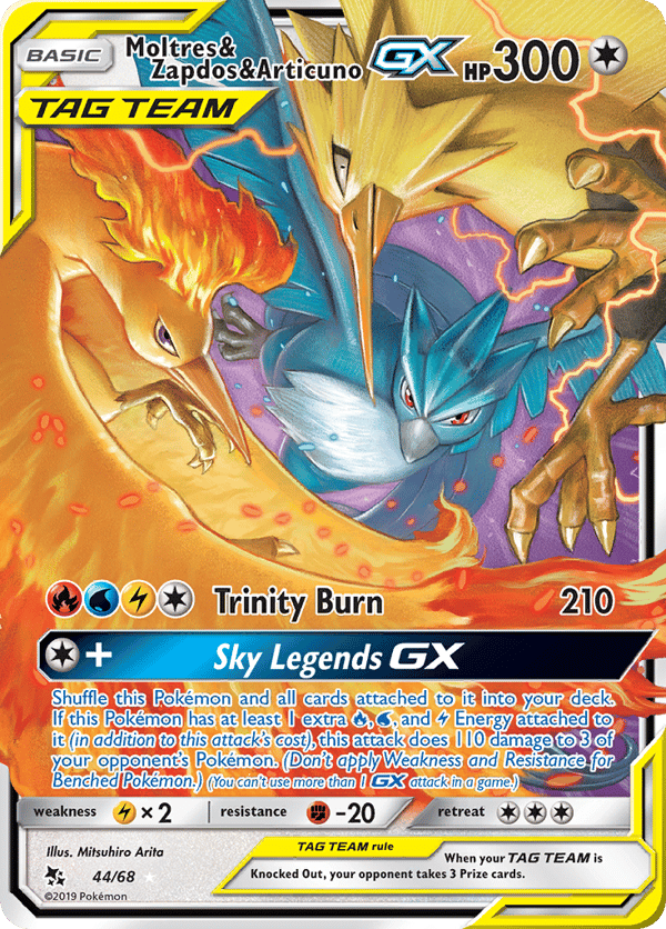 Moltres & Zapdos & Articuno-GX – Hidden Fates