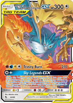 Moltres & Zapdos & Articuno-GX – Rare Holo GX – Hidden Fates