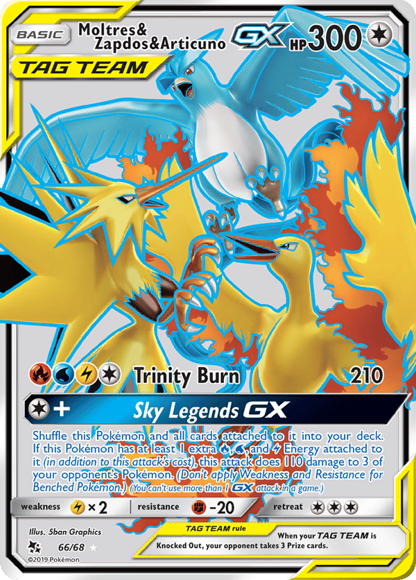 Moltres & Zapdos & Articuno-GX – Hidden Fates