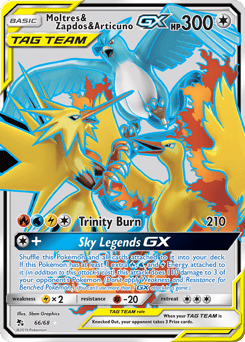 Moltres & Zapdos & Articuno-GX – Rare Ultra – Hidden Fates