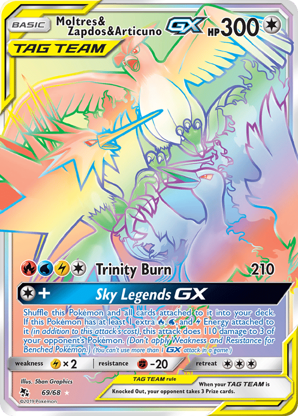 Moltres & Zapdos & Articuno-GX – Hidden Fates