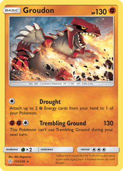Groudon – Rare – Cosmic Eclipse