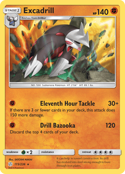 Excadrill – Rare Holo – Cosmic Eclipse