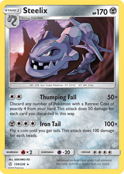 Steelix – Rare Holo – Cosmic Eclipse