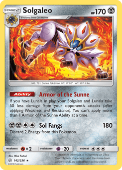 Solgaleo – Rare Holo – Cosmic Eclipse