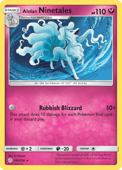Alolan Ninetales – Rare Holo – Cosmic Eclipse