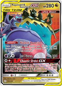Naganadel & Guzzlord-GX – Rare Holo GX
