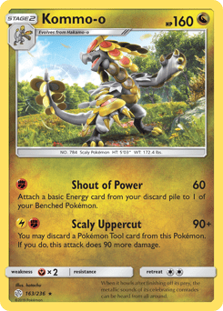 Kommo-o – Rare Holo – Cosmic Eclipse