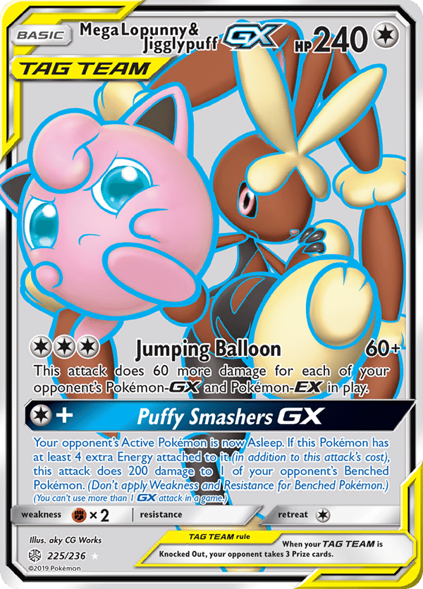 Mega Lopunny & Jigglypuff-GX – Rare Ultra – Cosmic Eclipse