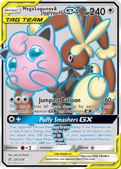 Mega Lopunny & Jigglypuff-GX – Rare Ultra – Cosmic Eclipse