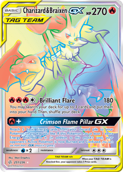 Charizard & Braixen-GX – Rare Rainbow