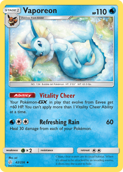 Vaporeon – Uncommon – Cosmic Eclipse