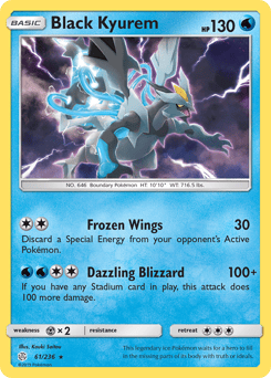 Black Kyurem – Rare Holo – Cosmic Eclipse